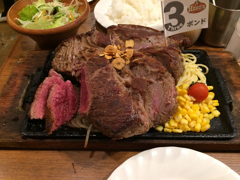 1300グラムのステーキ