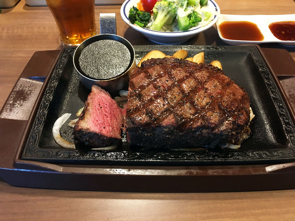 1ポンドステーキの厚み