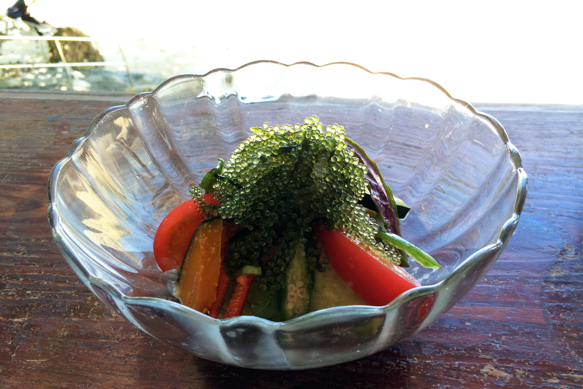 浜辺の茶屋「海ぶどうのグリーンサラダ」