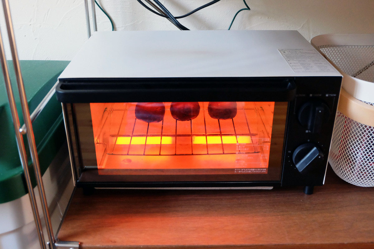 トースターで温める
