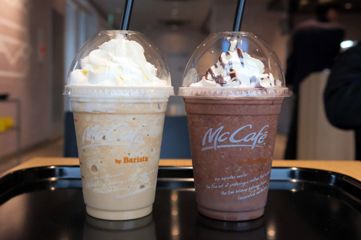 エスプレッソフラッペとチョコフラッペ