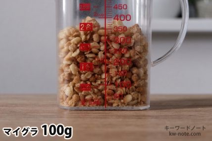 マイグラ100gの分量