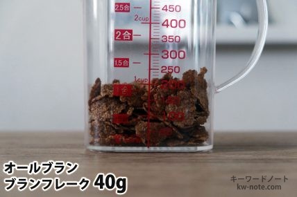 ブランフレーク40gの分量