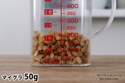 マイグラ50gの分量
