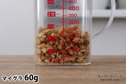 マイグラ60gの分量