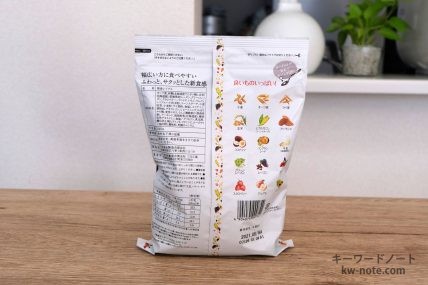 ふわサクグラノーラ フルーツ＆ナッツ（裏面）
