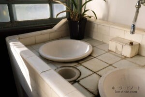 レトロな流し台