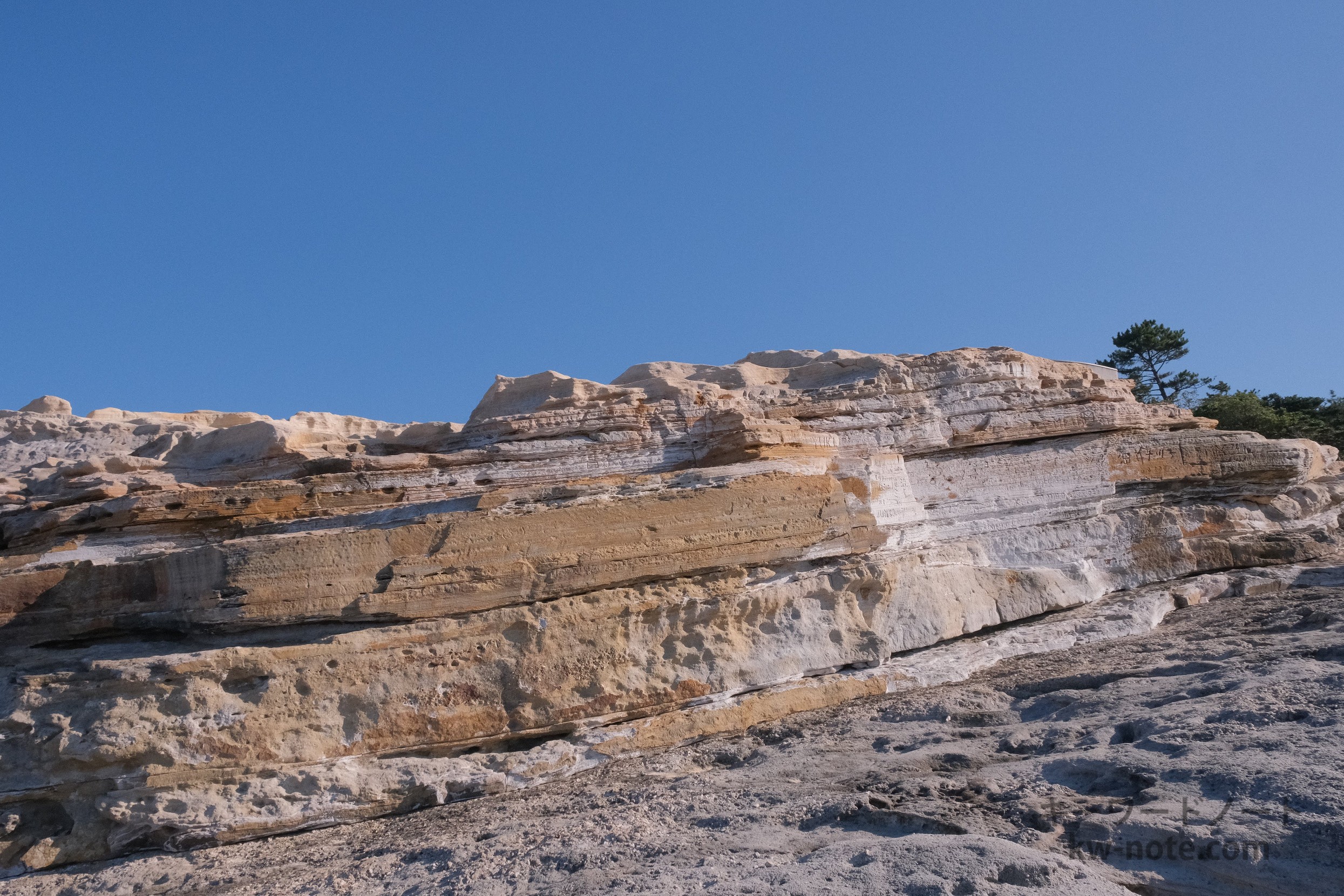 砂上にある地層
