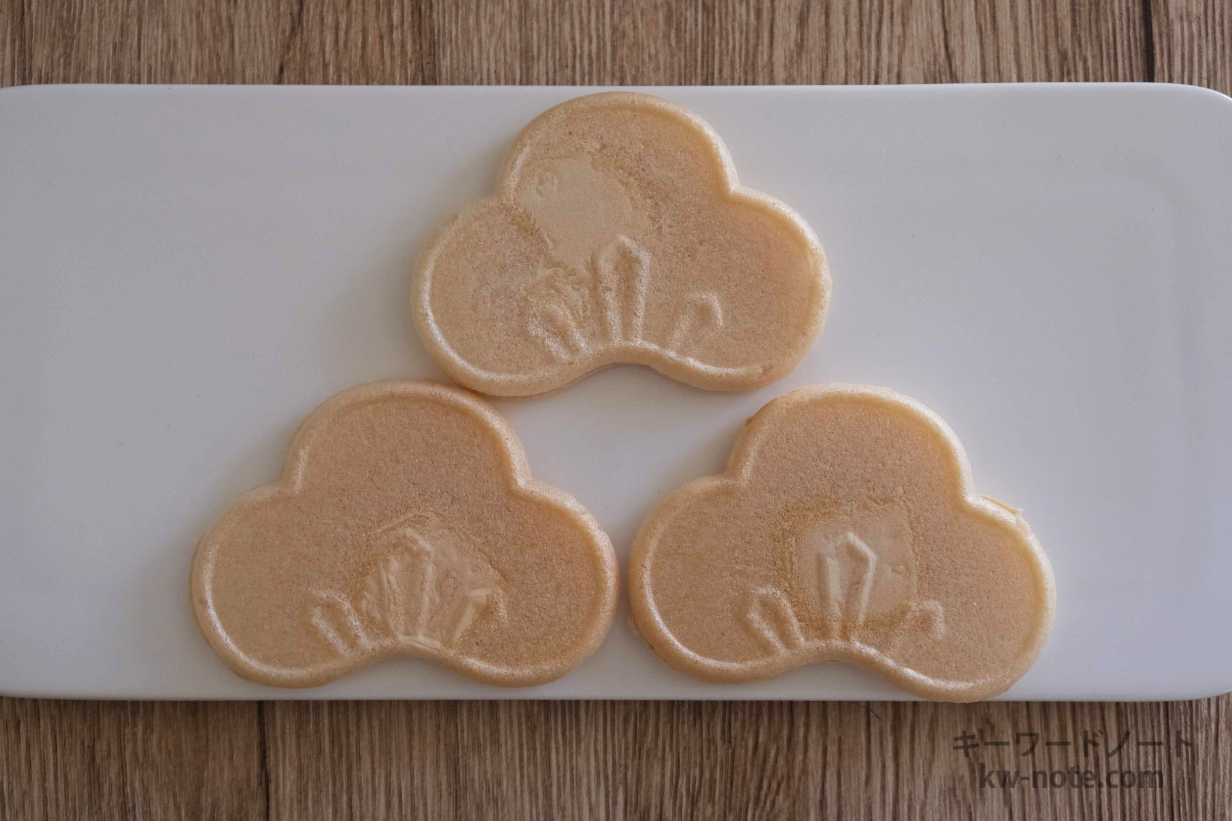 上から見た飫肥せんべい