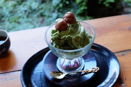 上から見た抹茶セーキ