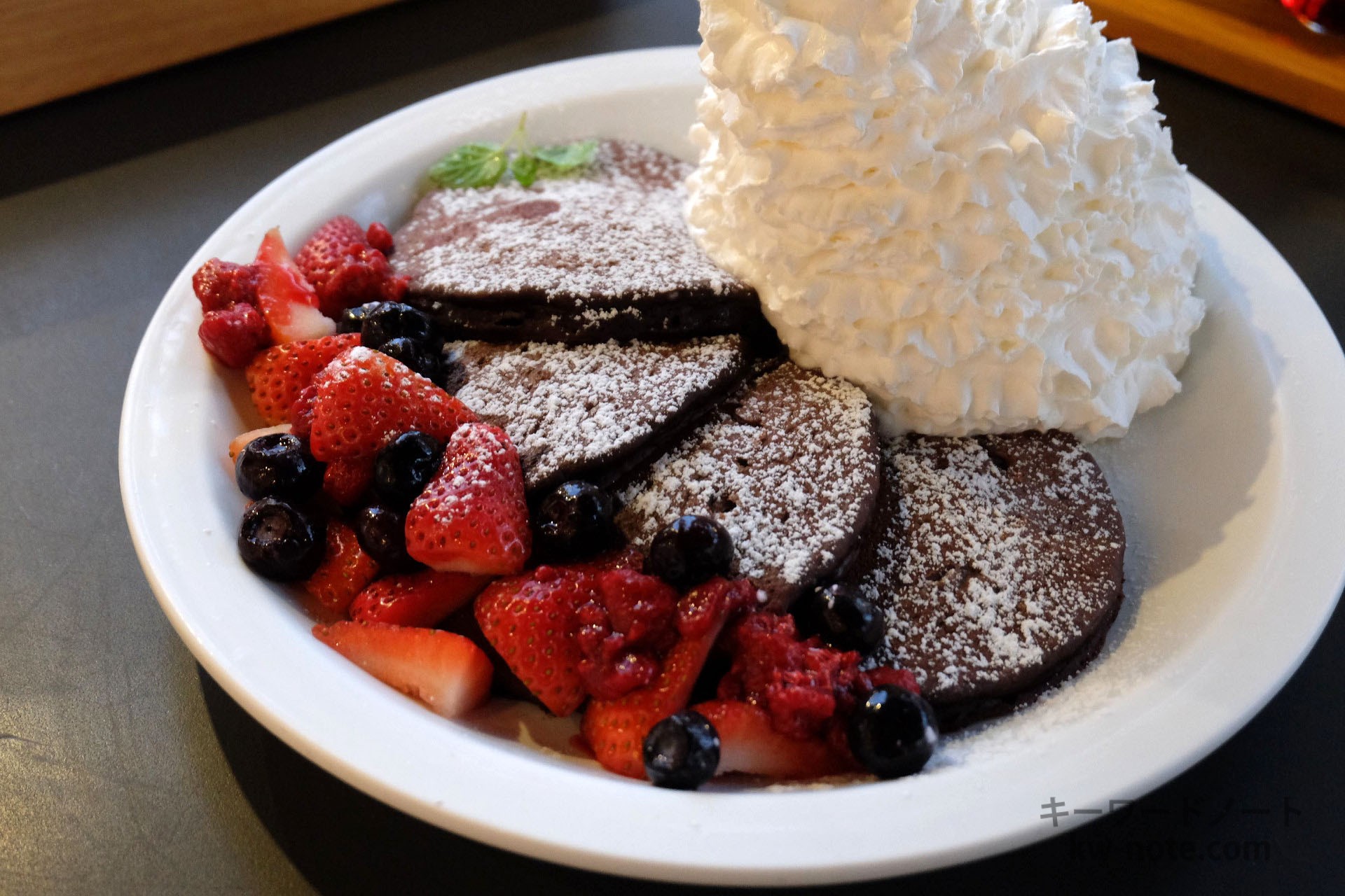 チョコレートパンケーキ