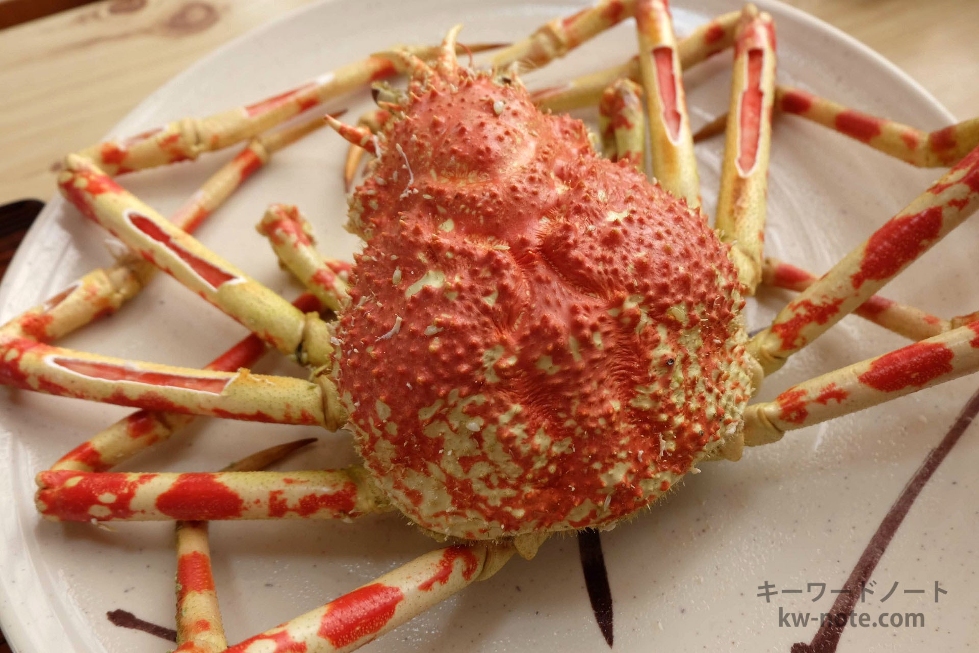 高足がにの甲羅