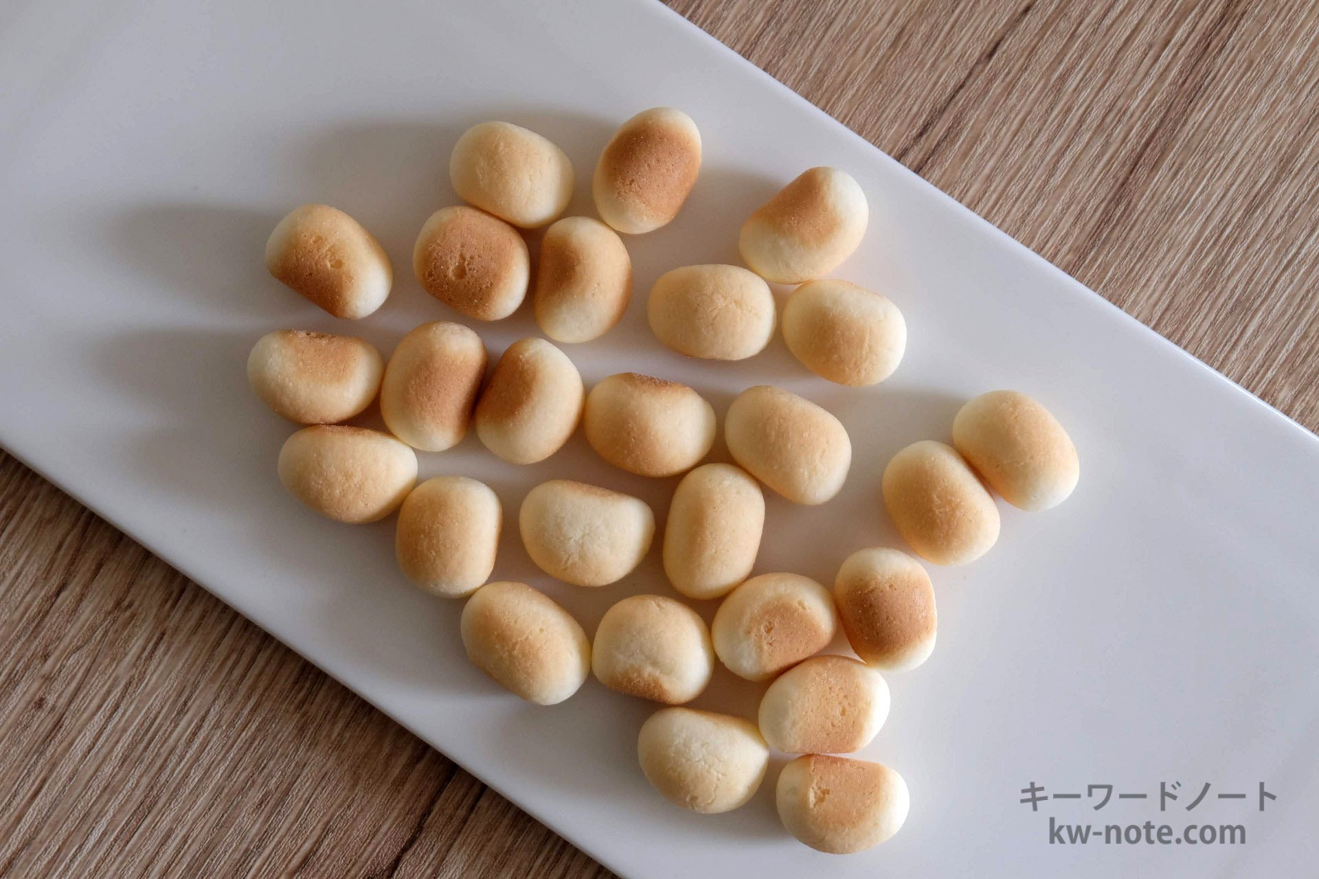 上から見た卵卵ぼーろ