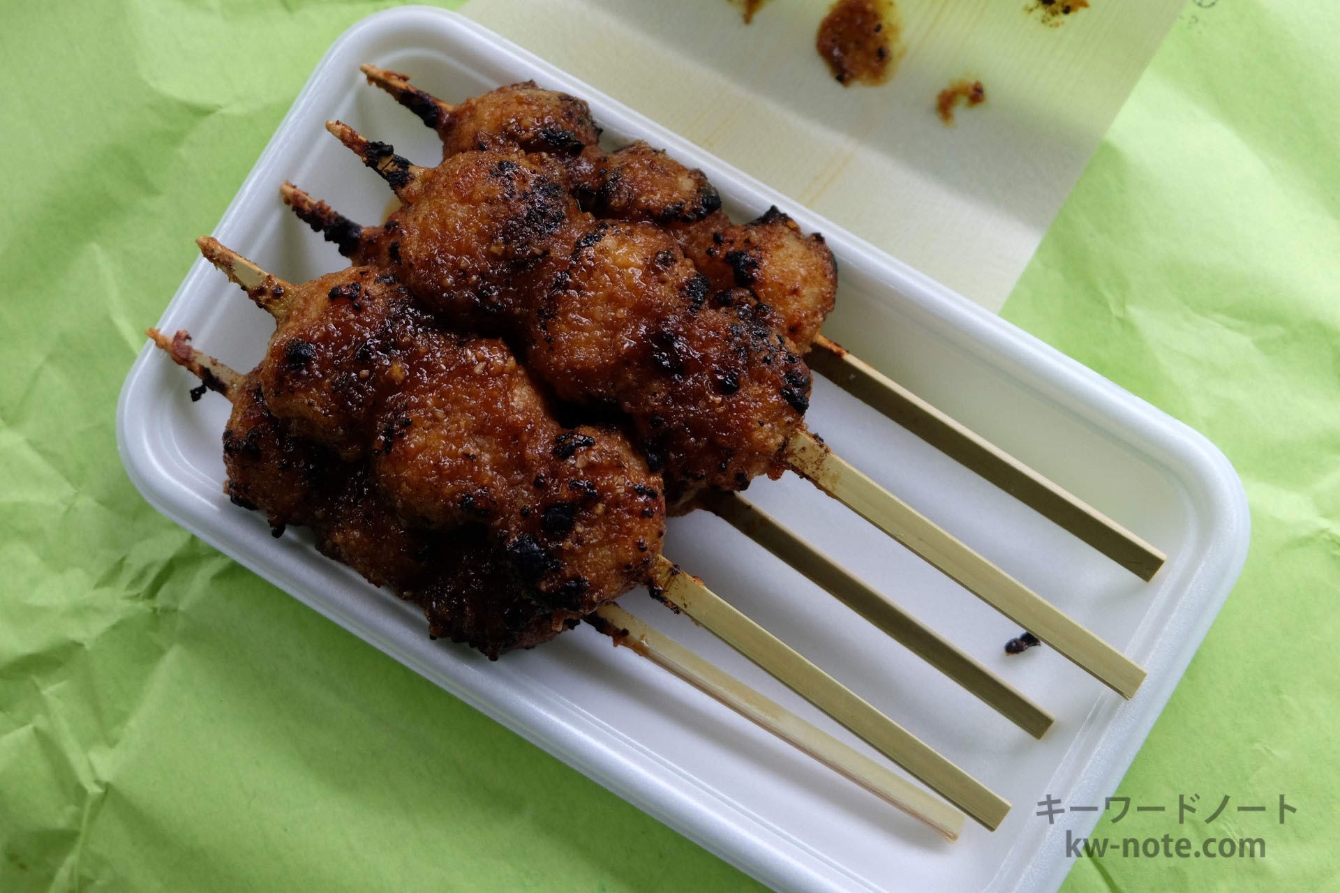 上から見た五平餅