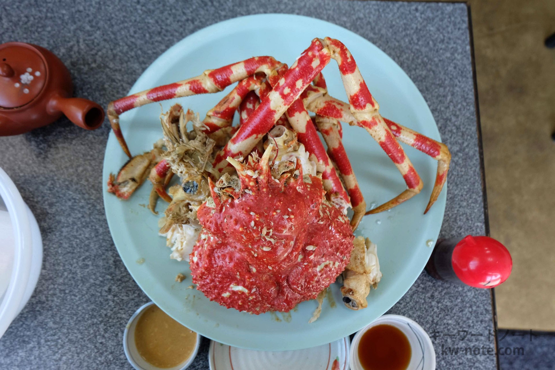 上から見た高足ガニ