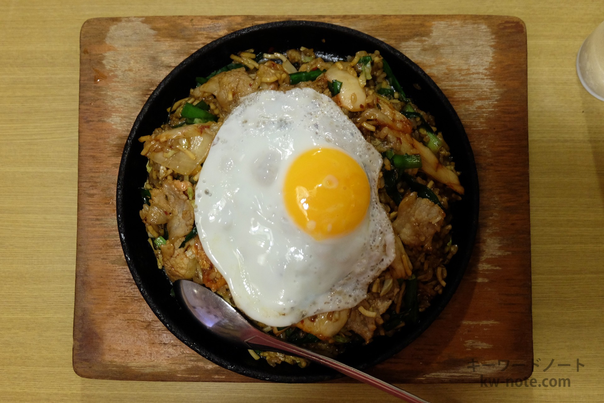 上から見たそばめし