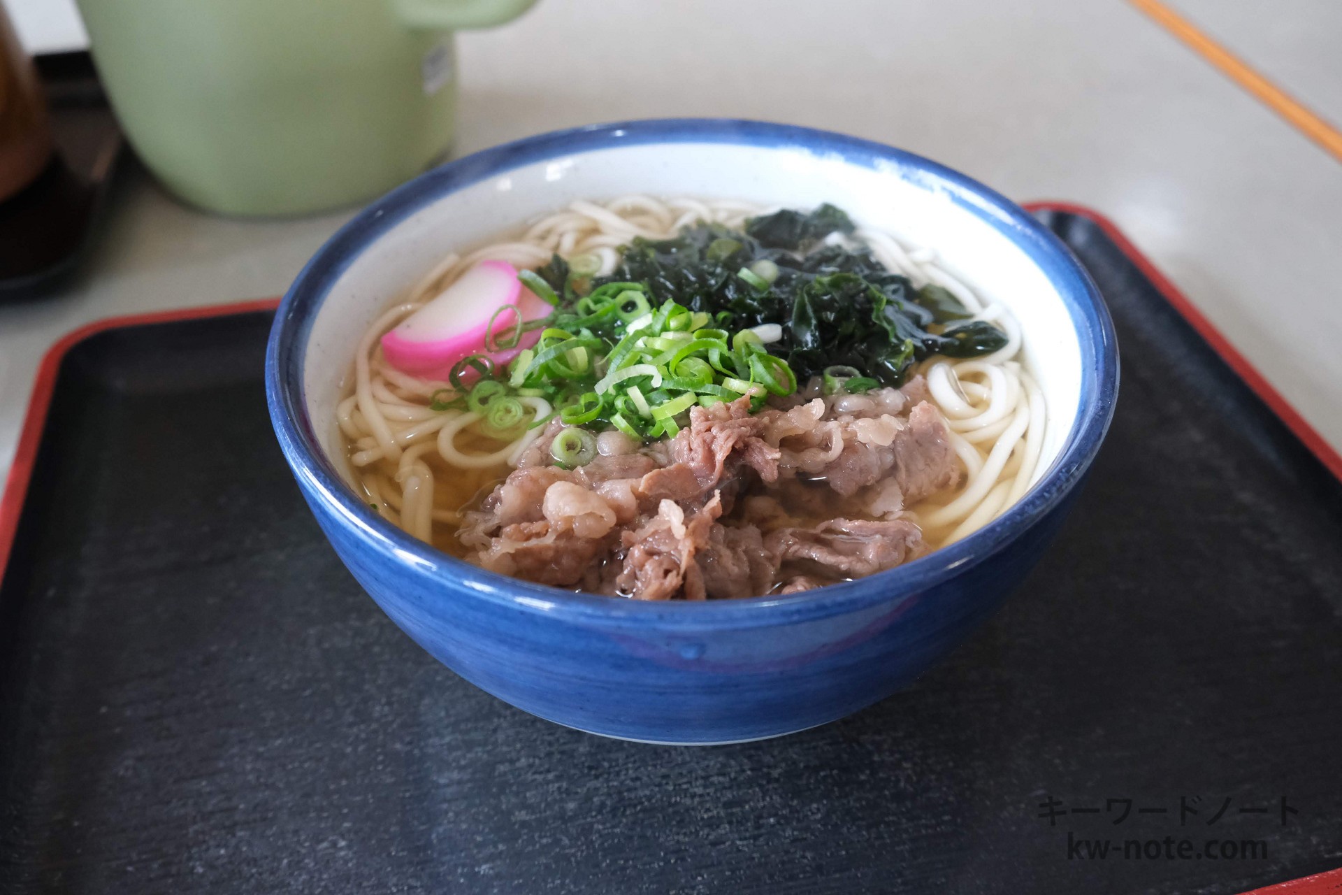 横から見た五島うどん