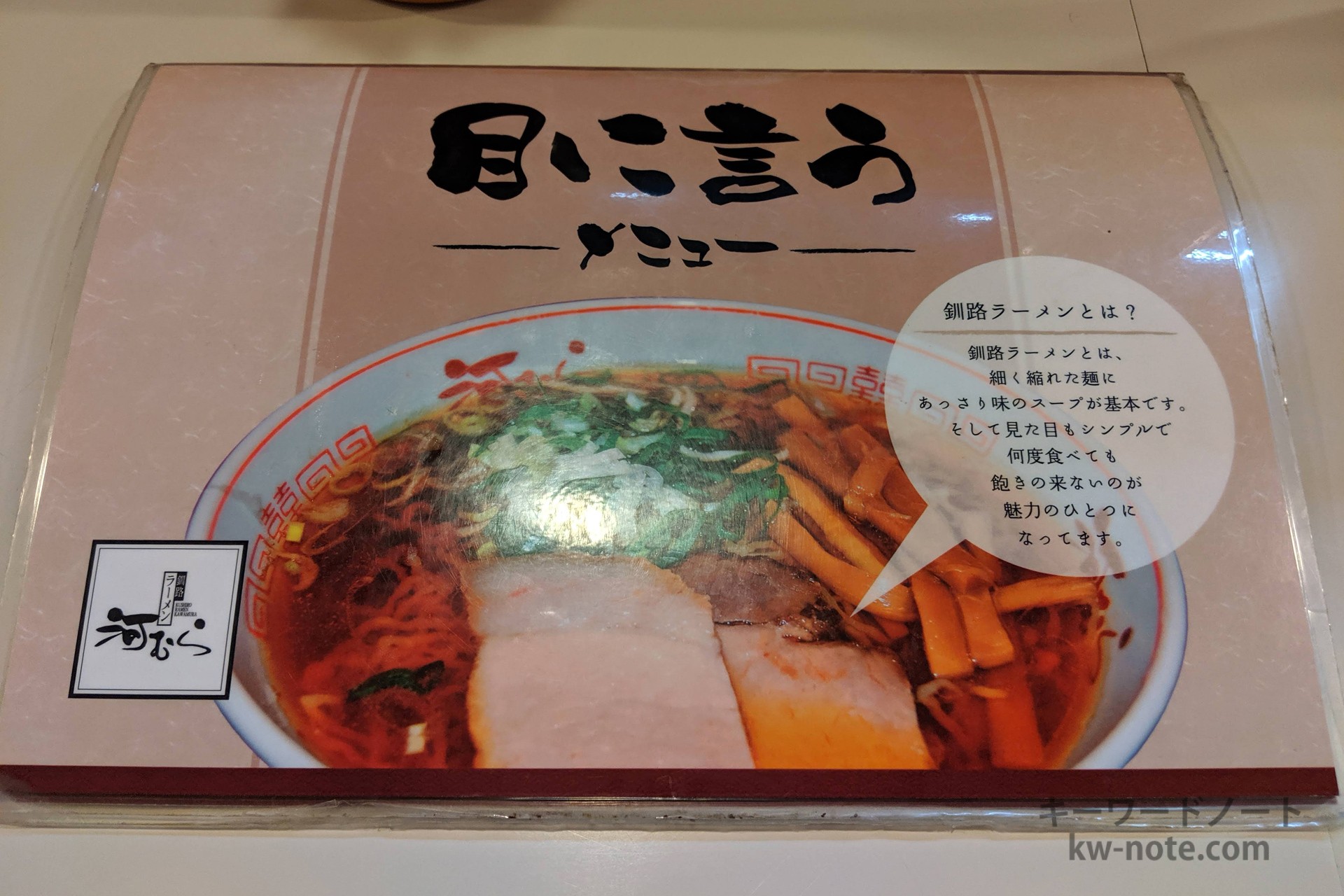 目に言う(メニュー)