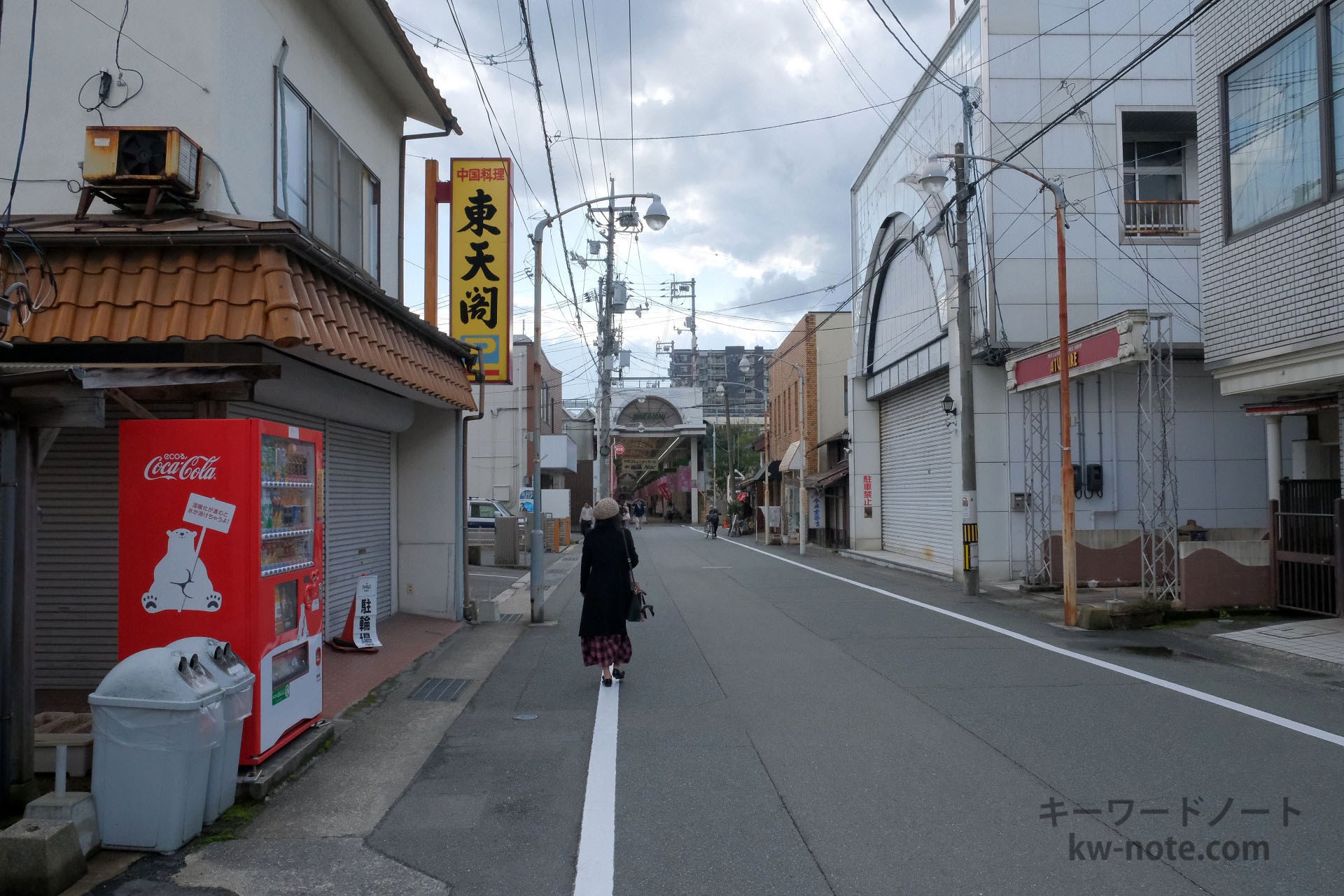 大市駐車場から見える江戸金